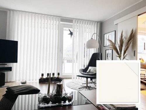 Hochwertiger Sonnenschutz, Sichtschutz und Lichtschutz - Lamellenvorhang - Senkrechtlamellen - Vertikaljalousien - Lamellenmaterial - Senkrechtlamellen von Dr. Haller + Co. – Selastore®
