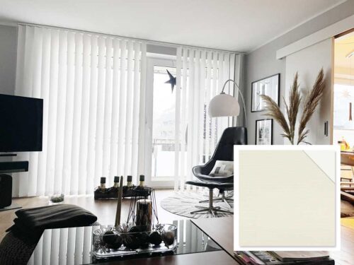 Hochwertiger Sonnenschutz, Sichtschutz und Lichtschutz - Lamellenvorhang - Senkrechtlamellen - Vertikaljalousien - Lamellenmaterial - Senkrechtlamellen von Dr. Haller + Co. – Selastore®