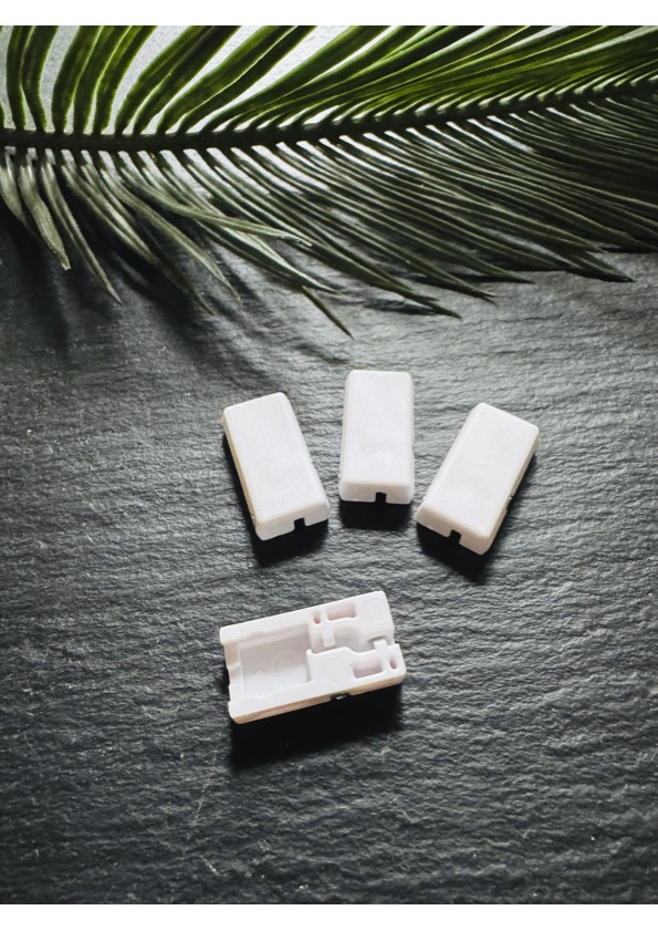 Plissee Spannschuh von innen mit Führung für die Spannschnur